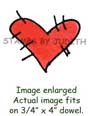 AAA-45 Stitched Heart